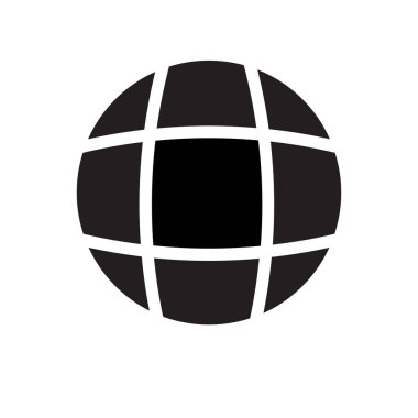 Web ve mobil uygulaması tasarım için beyaz arka plan üzerinde izole dünya çapında simgesi