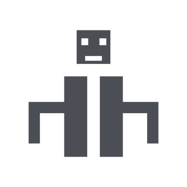 Bahçesi simge vektör işareti ve üzerinde beyaz backgro izole sembolü