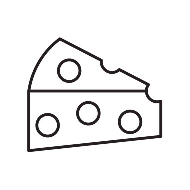 Peynir simge vektör izole beyaz arka plan, peynir işareti, t