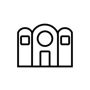 Web ve mobil uygulaması tasarım için beyaz arka plan üzerinde izole Nasa simgesi