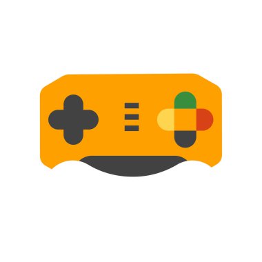 Gamepad simge vektör işareti ve beyaz arka plan üzerinde izole sembolü