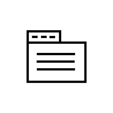 Klasör simge vektör işareti ve beyaz arka plan üzerinde izole sembolü,