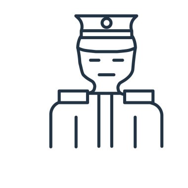 Polis Polis simge vektör, beyaz arka plan üzerinde izole işareti