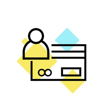 Kredi kartı simge vektör işareti ve üzerinde beyaz backgr izole sembolü