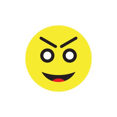 Web ve mobil uygulaması tasarım için beyaz arka plan üzerinde izole kötü simgesi