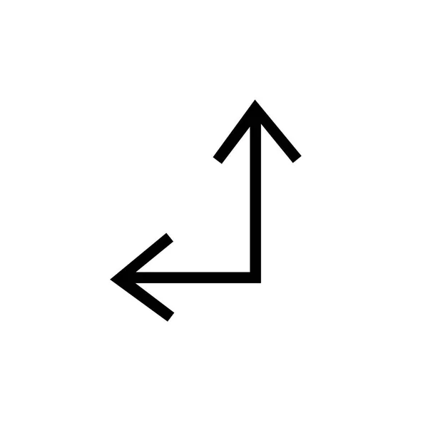 Diagonalpfeil-Symbol Vektorzeichen und Symbol isoliert auf weißem Bac — Stockvektor