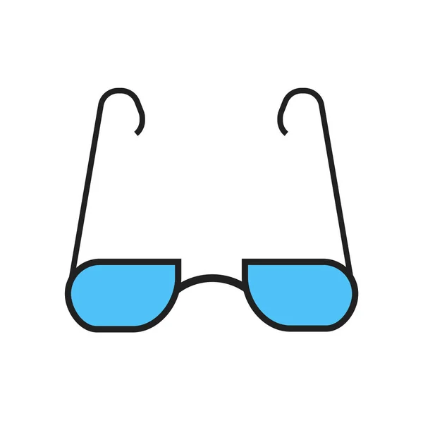 Okulary przeciwsłoneczne ikona wektor znak i symbol na białym tle na biały backgro — Wektor stockowy