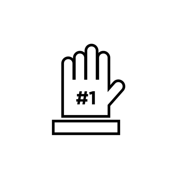 Вектор Иконки Пены Палец Изолирован Белом Фоне Веб Мобильного Дизайна — стоковый вектор