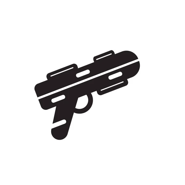 Иконка Пистолета Выделена Белом Фоне Дизайна Веб Приложений Мобильных Приложений — стоковый вектор