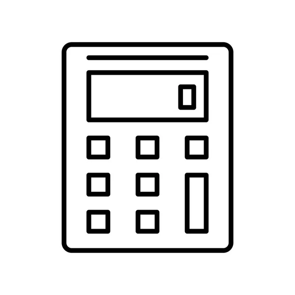 Calculatrice icône vecteur isolé sur fond blanc, Calculatrice — Image vectorielle