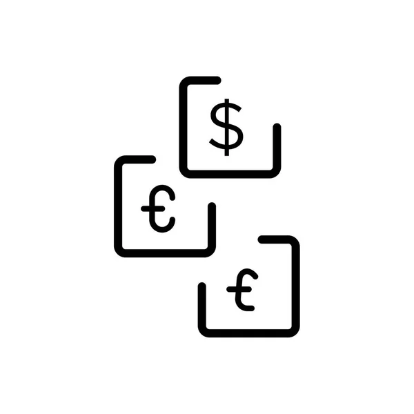Exchange-ikonen vektor logga och symbol isolerad på vita bak — Stock vektor