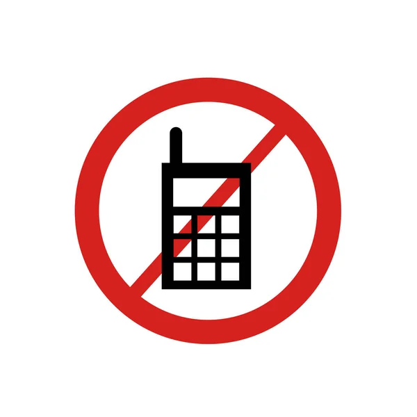 Vettore Icona Del Telefono Cellulare Isolato Sfondo Bianco Progettazione App — Vettoriale Stock