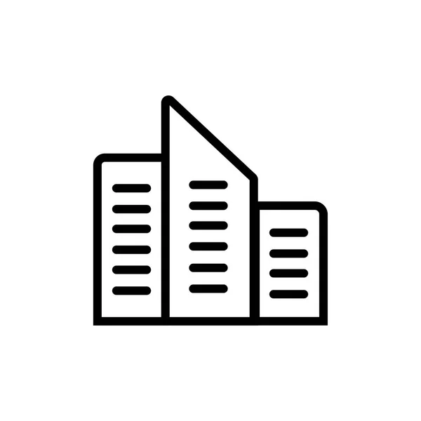 Office Block Symbol Isoliert Auf Weißem Hintergrund Für Ihr Web — Stockvektor