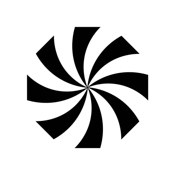 Krouživým pohybem ikona vektor znamení a symbol izolovaných na bílém pozadí, — Stockový vektor