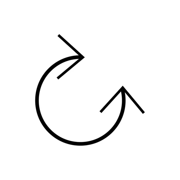 Web Mobil Uygulaması Tasarımı Saat Yönünde Logo Kavramı Için Beyaz — Stok Vektör