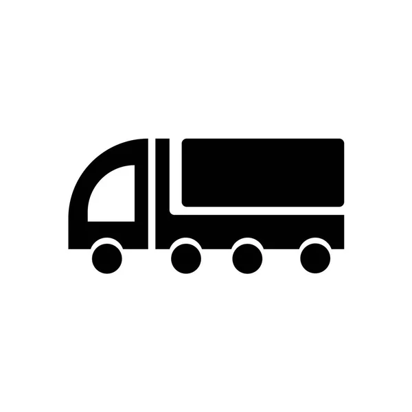 Icona Del Camion Consegna Isolata Sfondo Bianco Tuo Design Web — Vettoriale Stock