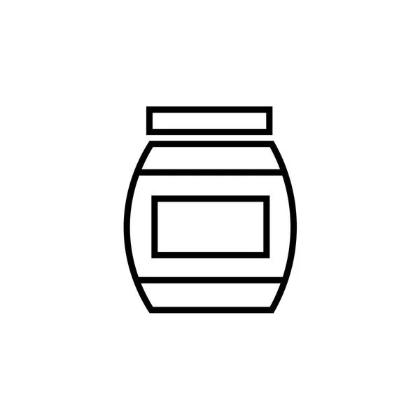 Web Mobil Uygulaması Tasarım Bira Olabilir Logo Kavramı Için Beyaz — Stok Vektör