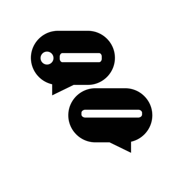 Icona chat segno vettoriale e simbolo isolato su sfondo bianco, C — Vettoriale Stock