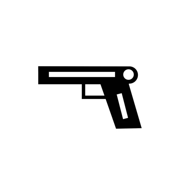 Vecteur Icônes Pistolet Isolé Sur Fond Blanc Pour Conception Votre — Image vectorielle