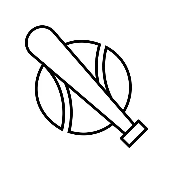 棒球图标矢量隔离白色背景为您的 Web 和移动应用程序设计 棒球徽标概念 — 图库矢量图片