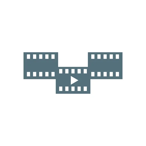 Film ikon vektor jel és szimbólum elszigetelt fehér background, F — Stock Vector