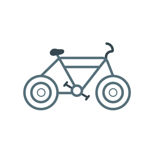 Web およびモバイル アプリ設計 ロゴのコンセプトをサイクリングのための白い背景に分離されたアイコン ベクトルをサイクリング — ストックベクタ
