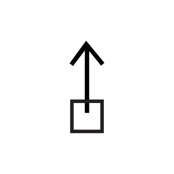 Húzza felfelé a ikon-vektoros jel és szimbólum elszigetelt fehér background — Stock Vector