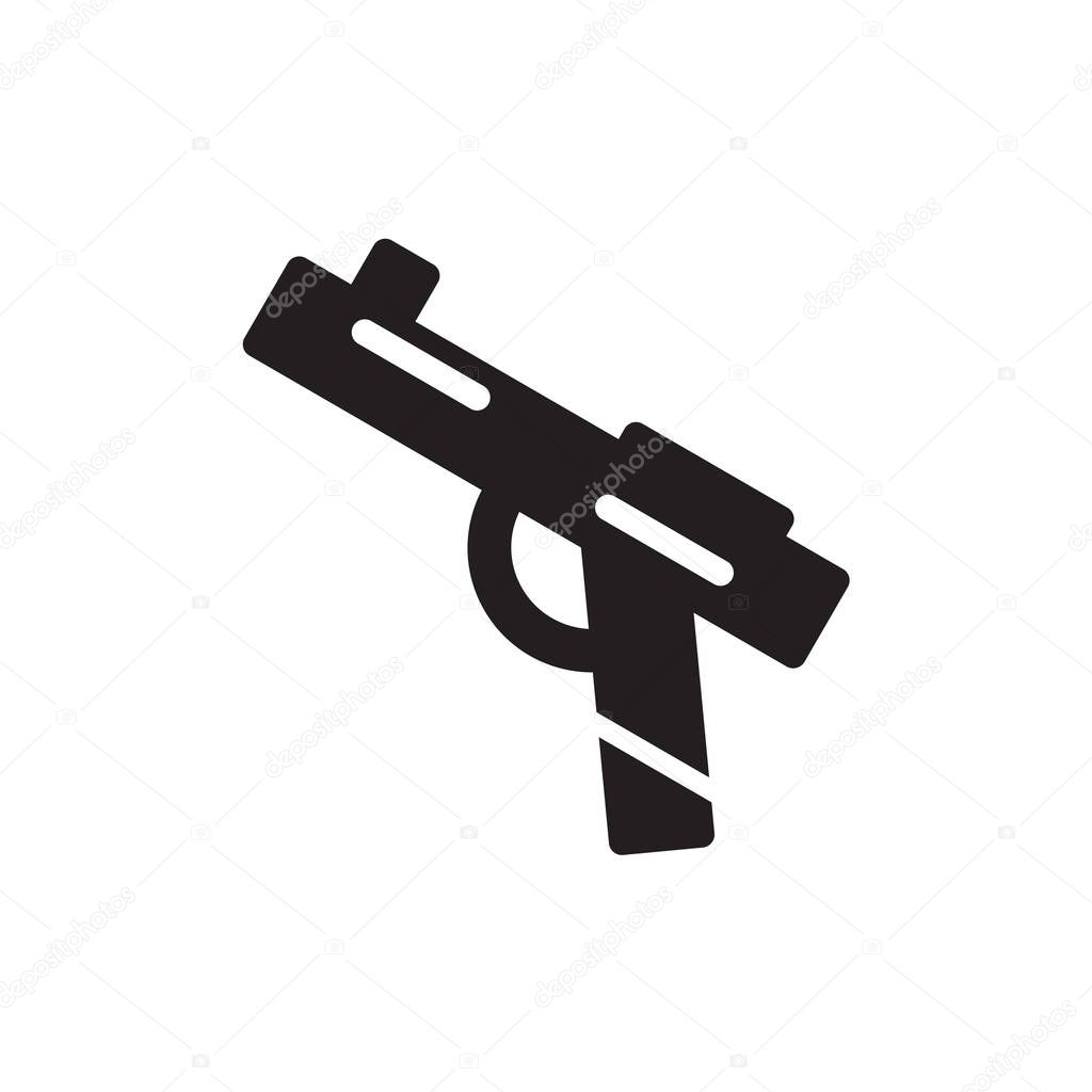 Gun icon isolated on white background for your web and mobile app design