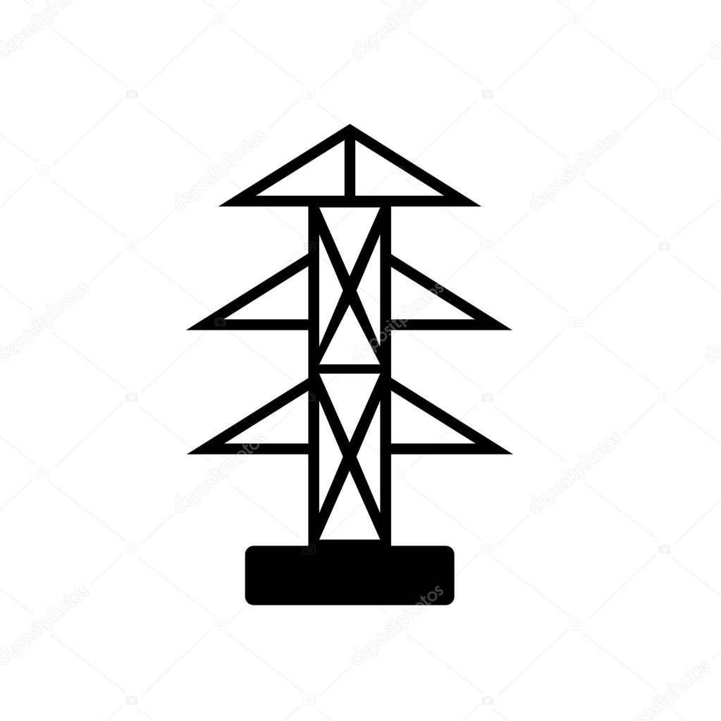 Pole icon isolated on white background for your web and mobile app design