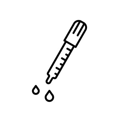 Damlalık simgesini vektör beyaz arka plan üzerinde damlalık işareti izole ,