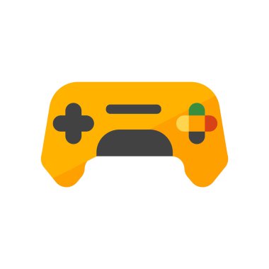 Gamepad simge vektör işareti ve beyaz arka plan üzerinde izole sembolü