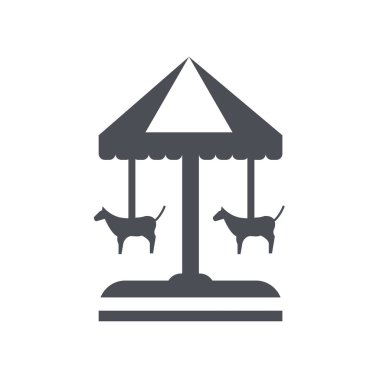 Neşeli gitmek yuvarlak simge vektör işareti ve üzerinde beyaz bac izole sembolü