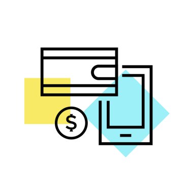 Ödeme yöntemi simge vektör işareti ve üzerinde beyaz bac izole sembolü