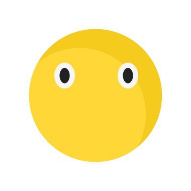 Sessiz gülümseme simge vektör işareti ve üzerinde beyaz backg izole sembolü