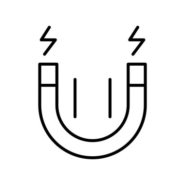 Mıknatıs simge vektör izole beyaz arka plan, mıknatıs işareti, t