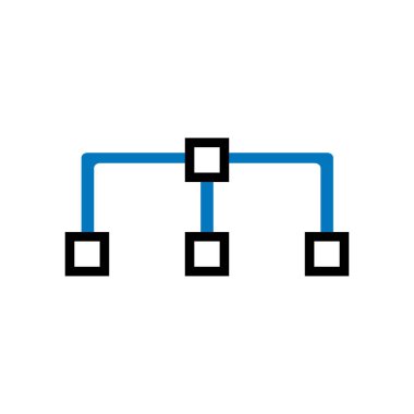 Diyagram simge vektör işareti ve beyaz arka plan üzerinde izole sembolü