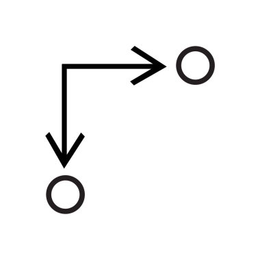 Transfer simge vektör web ve mobil uygulaması tasarımı, Transfer logo kavramı için izole üzerinde beyaz arka plan