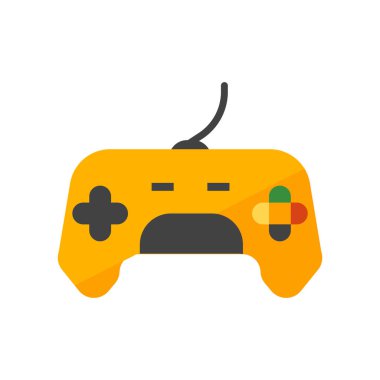 Gamepad simge vektör işareti ve beyaz arka plan üzerinde izole sembolü