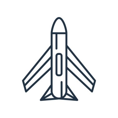 Beyaz arka plan üzerinde uçak şeffaf işareti izole uçak simge vektör