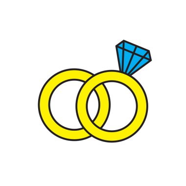 Web ve mobil uygulaması tasarım için beyaz arka plan üzerinde izole alyans simgesi