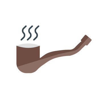 Boru simge vektör işareti ve beyaz arka plan üzerinde P izole sembolü