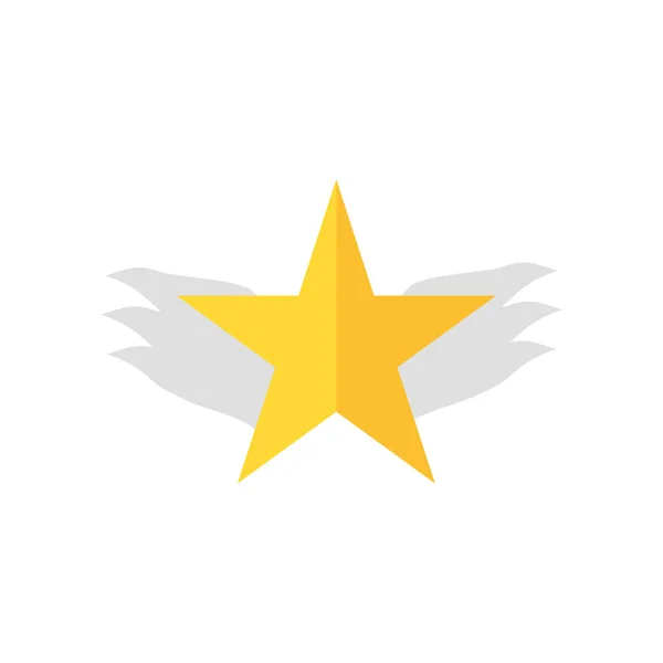 Sinal de vetor de ícone de estrela e símbolo isolado no fundo branco, S — Vetor de Stock