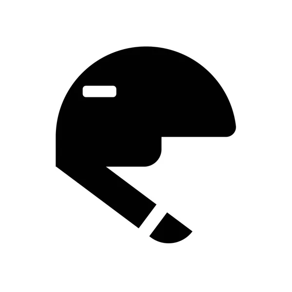 Значок Шлема Выделен Белом Фоне Дизайна Веб Приложений Мобильных Приложений — стоковый вектор
