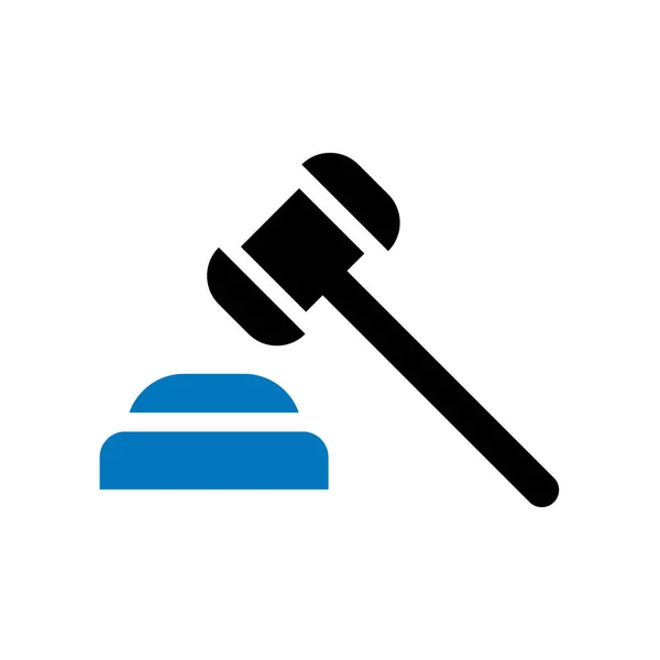 Δικαιοσύνης εικονίδιο διάνυσμα σημάδι και σύμβολο που απομονώνονται σε λευκό φόντο — Διανυσματικό Αρχείο