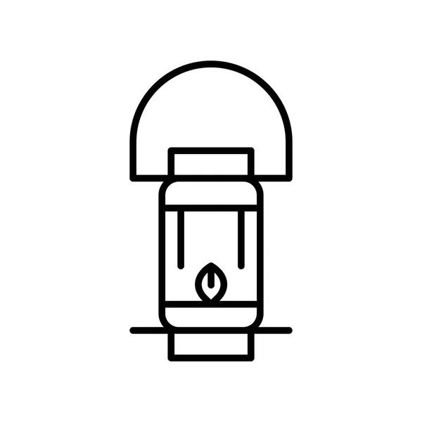 Vettore icona lanterna isolato su sfondo bianco, segno lanterna  , — Vettoriale Stock