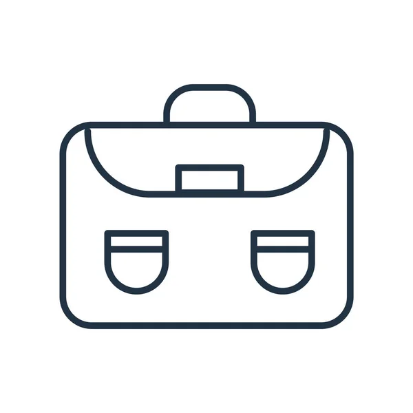 Vecteur icône valise isolé sur fond blanc, Panneau valise — Image vectorielle