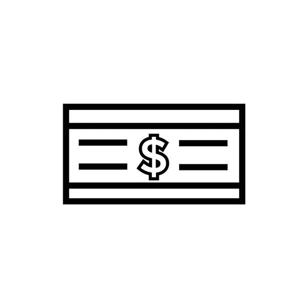 Money Icon Vector Isolated White Background Your Web Mobile App — Stock Vector