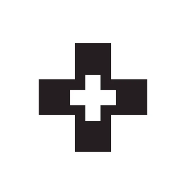 Vector Icono Pharmacy Cross Aislado Fondo Blanco Para Diseño Aplicaciones — Vector de stock