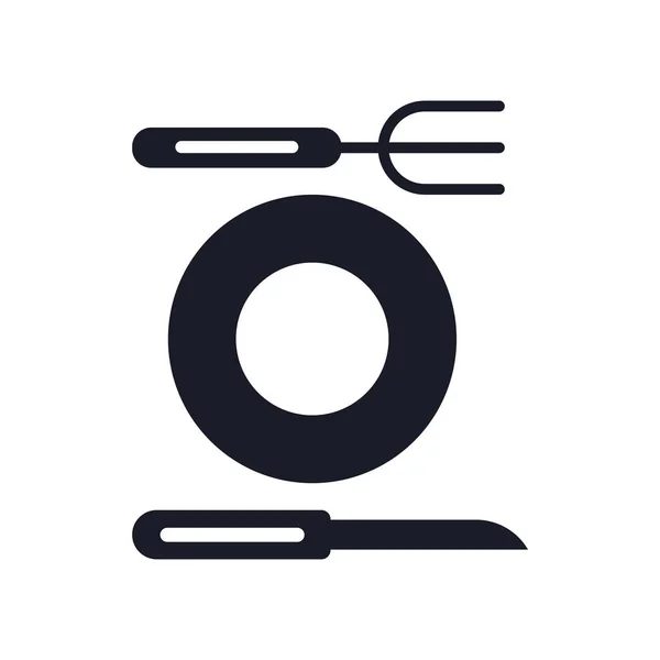 Restaurant Symbol Vektor Isoliert Auf Weißem Hintergrund Für Ihr Web — Stockvektor