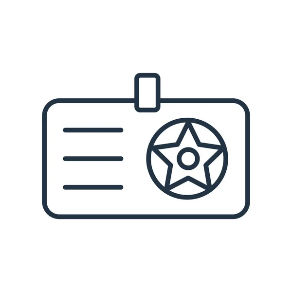 Badge icône vecteur isolé sur fond blanc, Panneau d'insigne — Image vectorielle